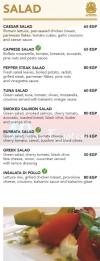 C House Milano menu prices